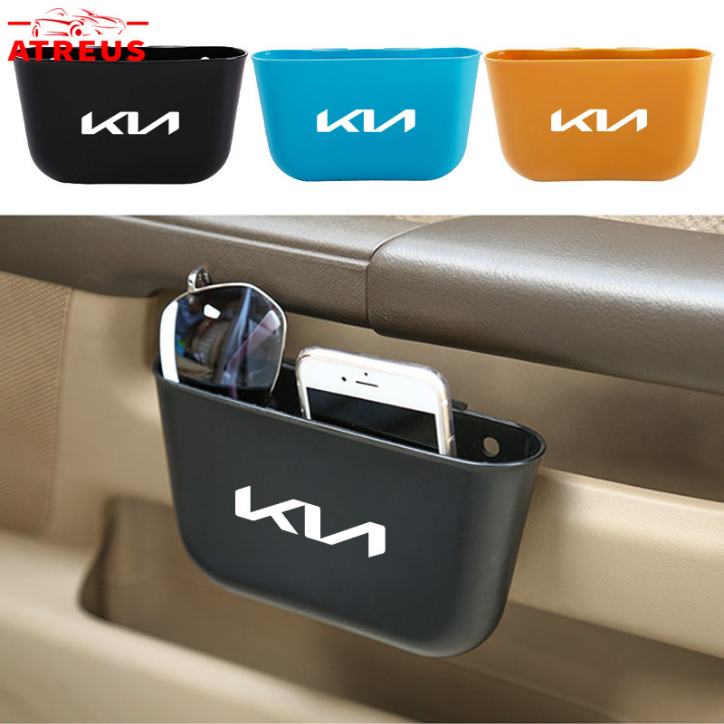 KIA Storage Box Car Trash Can Hanging Dustbin Organizer Car Garbage Can ...