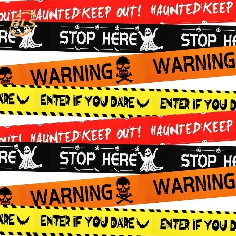 Halloween Props Danger Warning Line - Isolation Belt Sign Home Garden ...