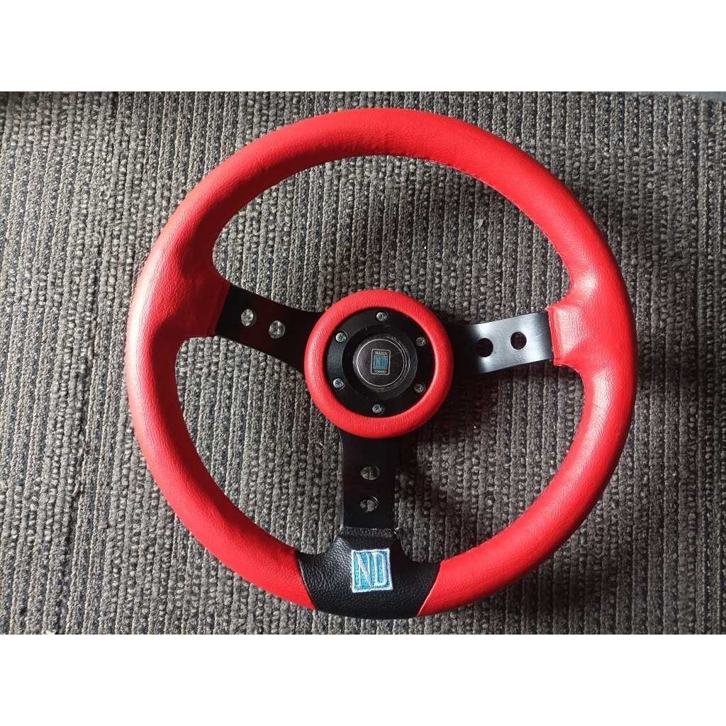 MERAH Premium ND Red 14 inch Racing Steering Wheel | Shopee Philippines