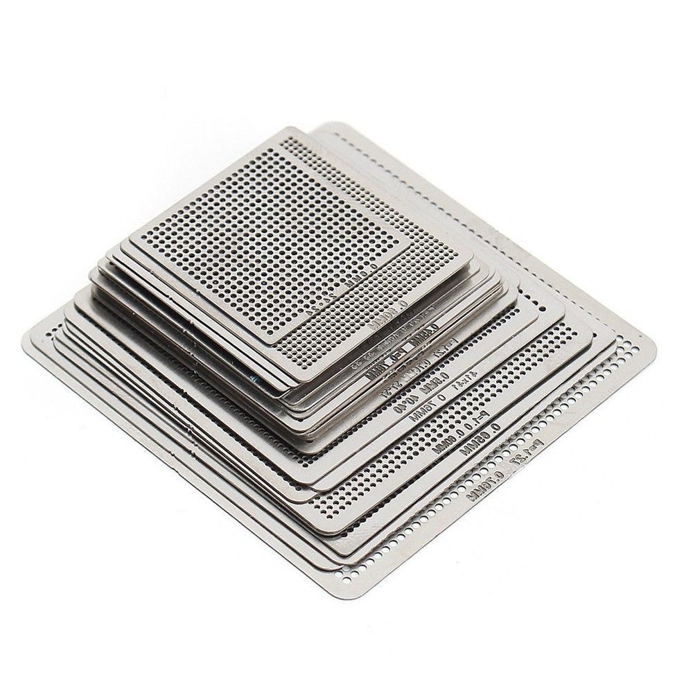 Stencils Rework 27Pcs Directly Heat Kit Net Reballing Set Universal ...