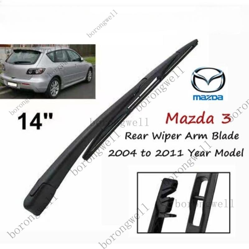 (Original)Mazda 3 Hatchback Rear Wiper Assembly Arm/Blade for 2004 to
