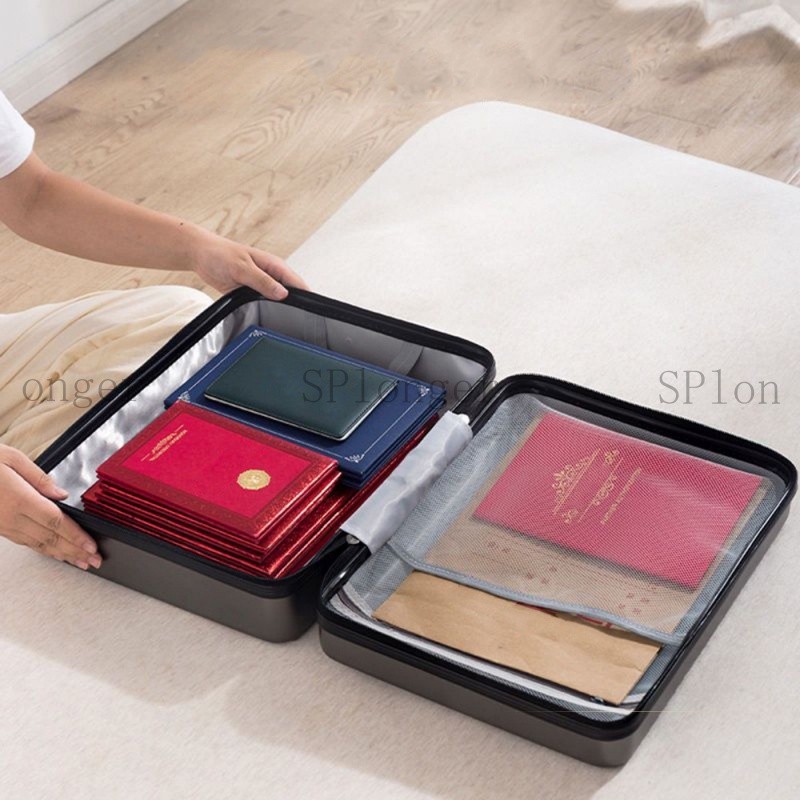ID Storage Box Waterproof Document Certificate Passport Card File ...