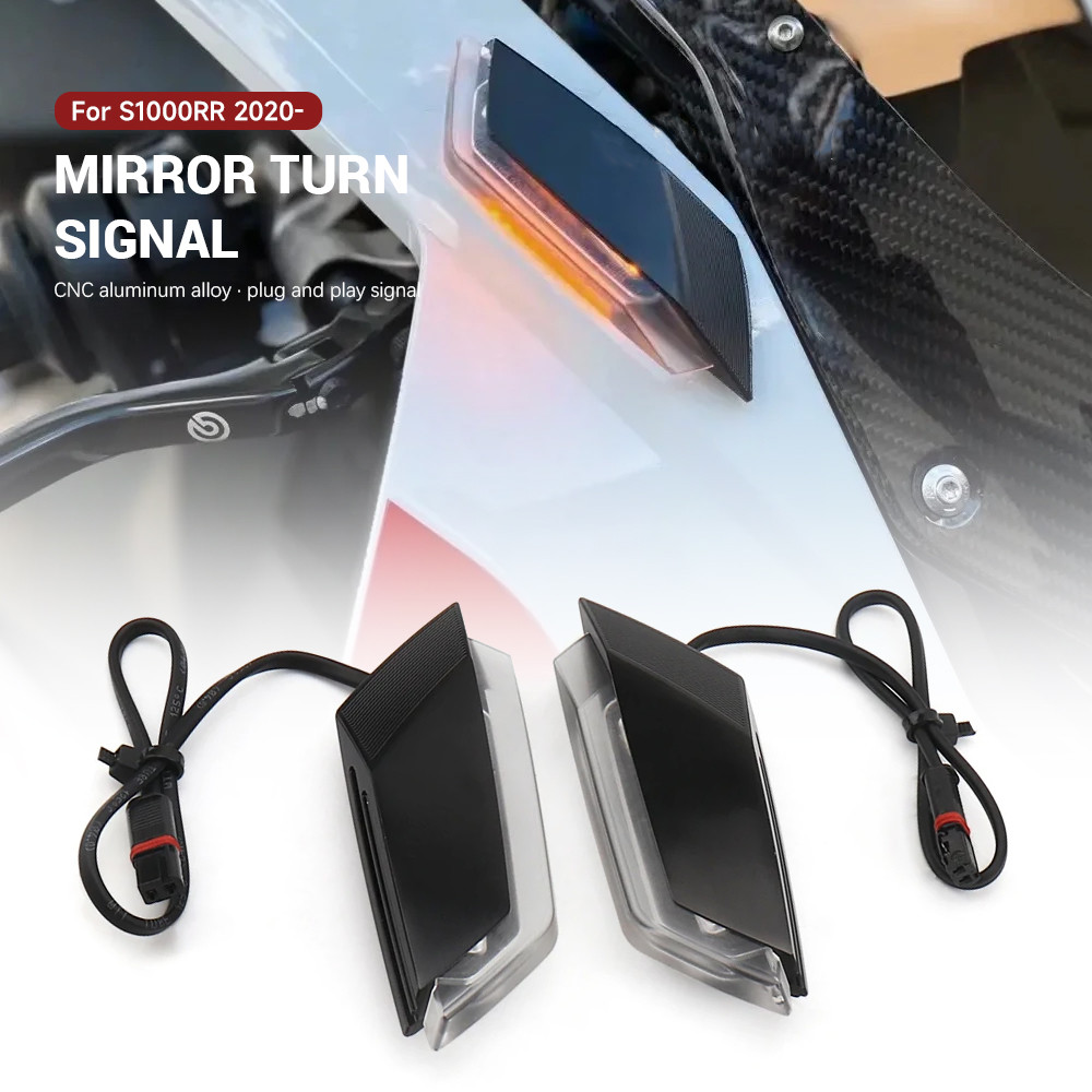 A pair LED Front Turn Signal Mirrors Indicator Kit Motorcycle For BMW ...