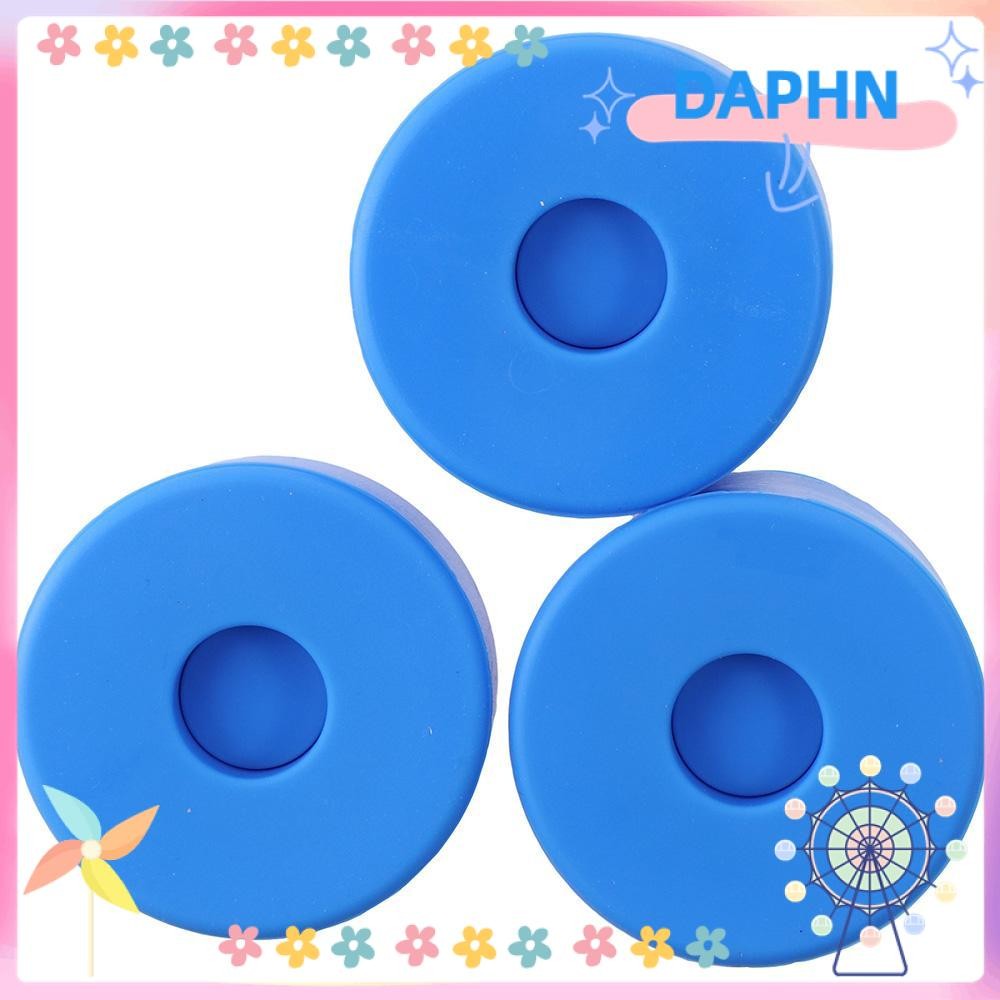 DAPHS 3PCS Non Spill Bottle Caps, Food Grade Silicone 3 and 5 Gallon Water Jug Cap, Premium Blue
