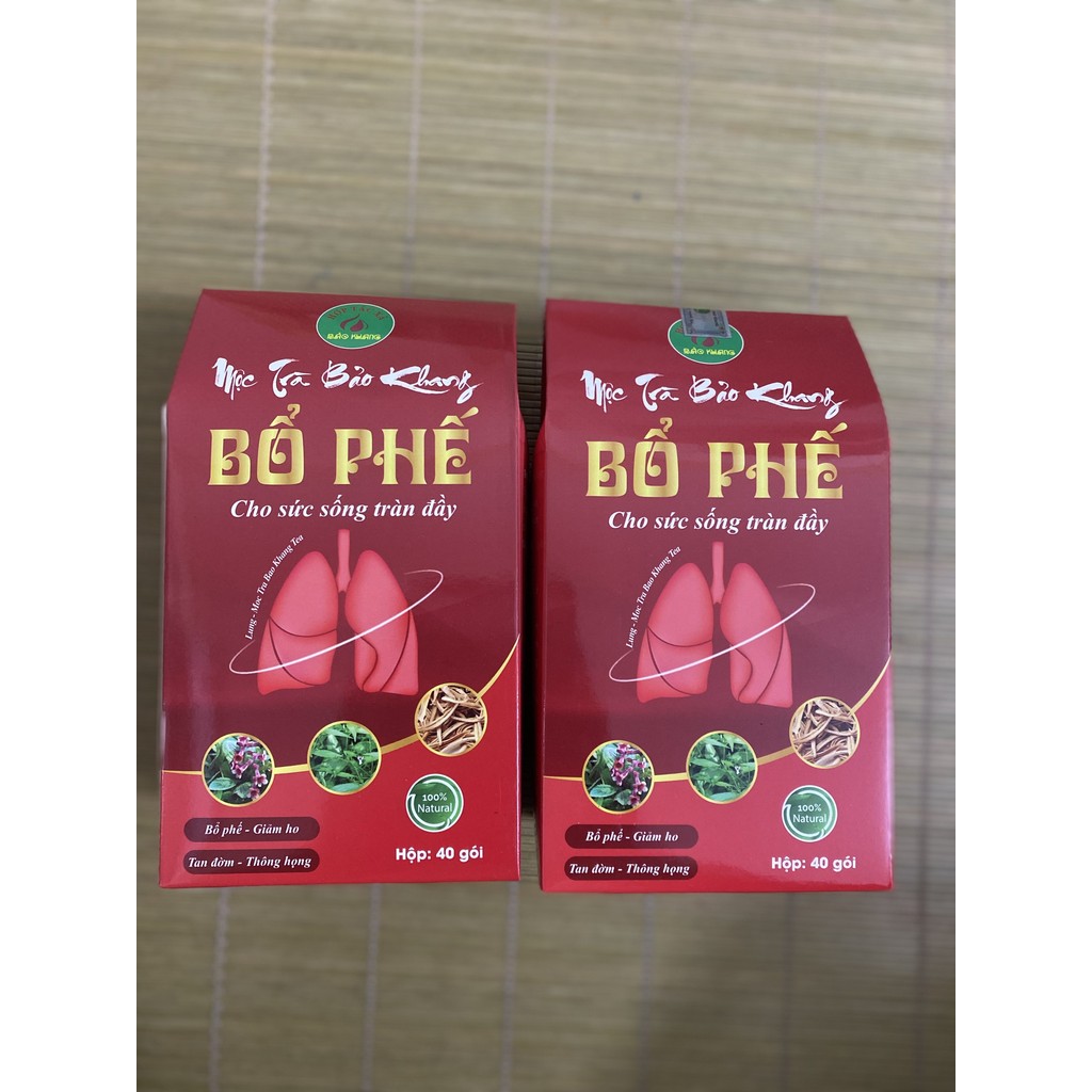 Bao Khang lung tonic tea, combo of 160 bags, nourishes the lungs