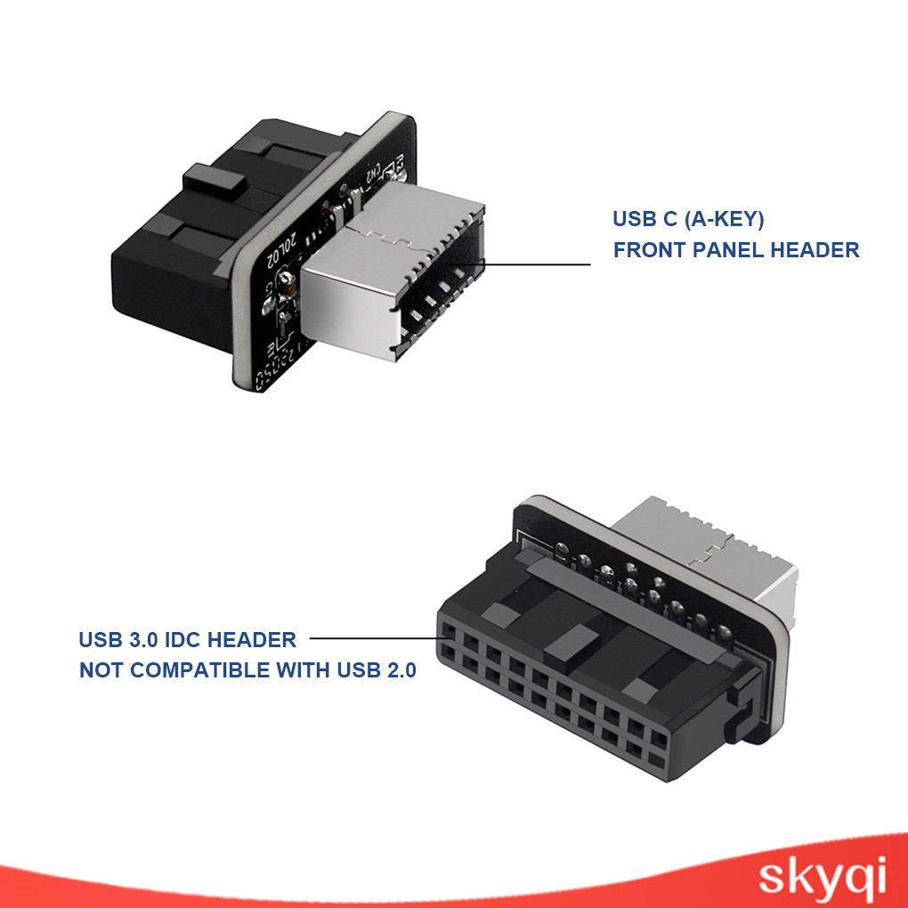 19pin to 20pin Adapter Type-C USB 3.0 High Speed Type-E Converter for ...