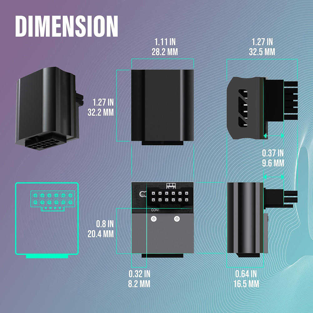 [bigbag.ph] ATX3.0 Power Connector 600W 12VHRWR 90 Degree for RTX 4090