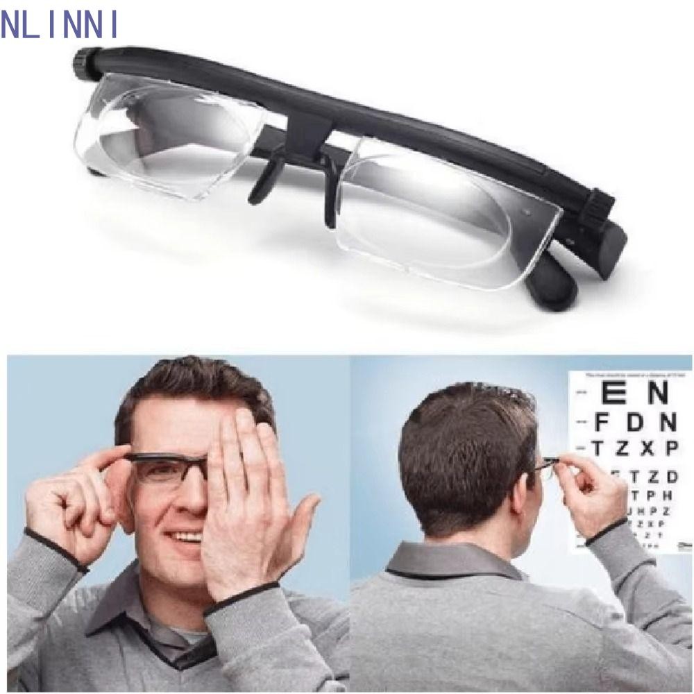 NLINNI Adjustable Strength Glasses, Variable Lens Double Vision ...