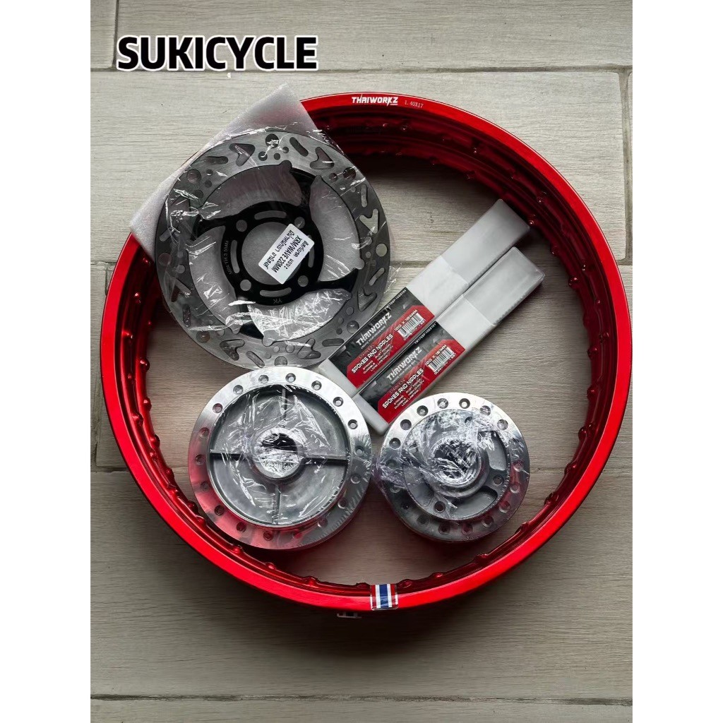 Thaiworkz rim set Wave/Xrm/Rs125 with Rotor disc 4holes bowl type ...