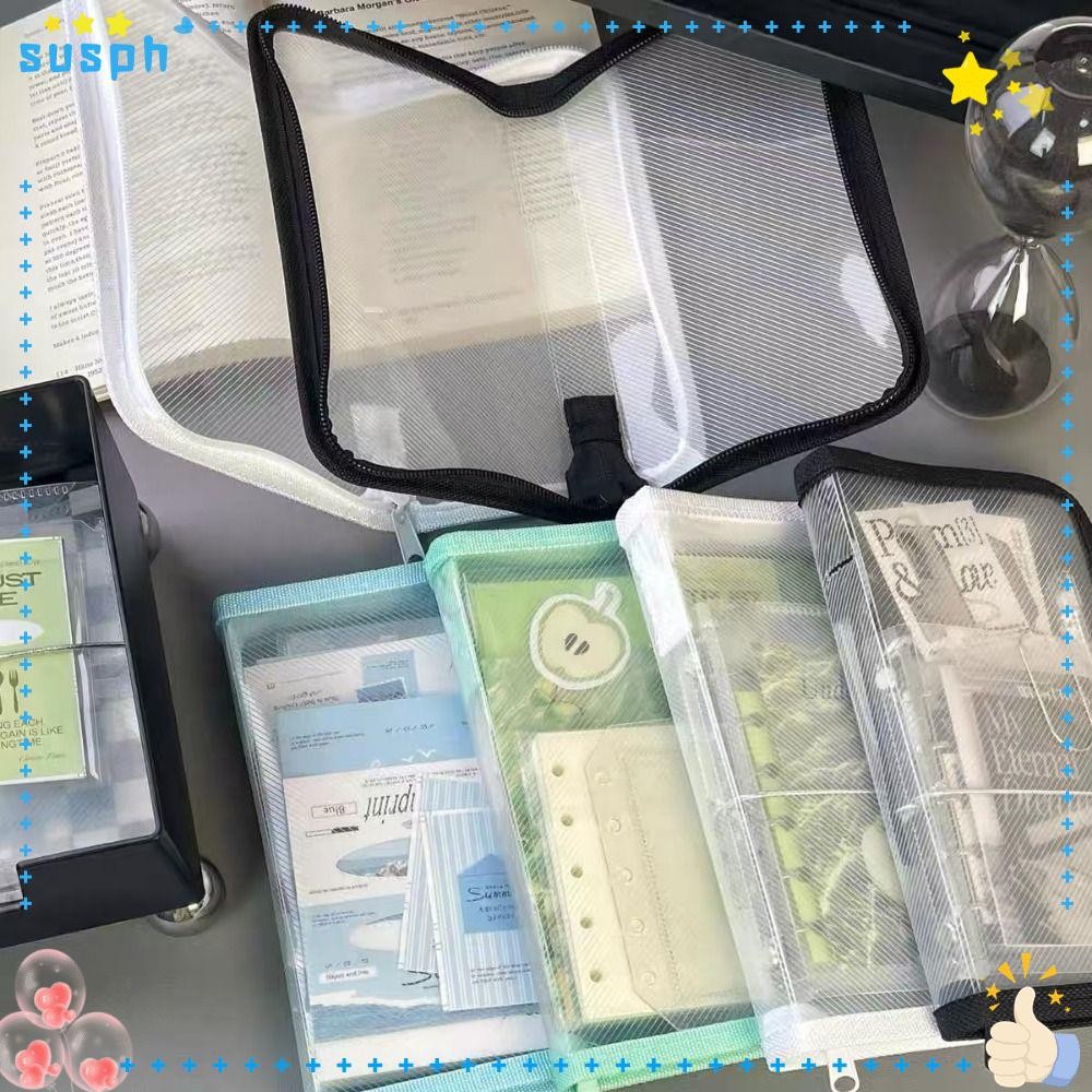 SUSPH Storage Bag, with Zipper Transparent Diagonal PP Zipper Bag ...