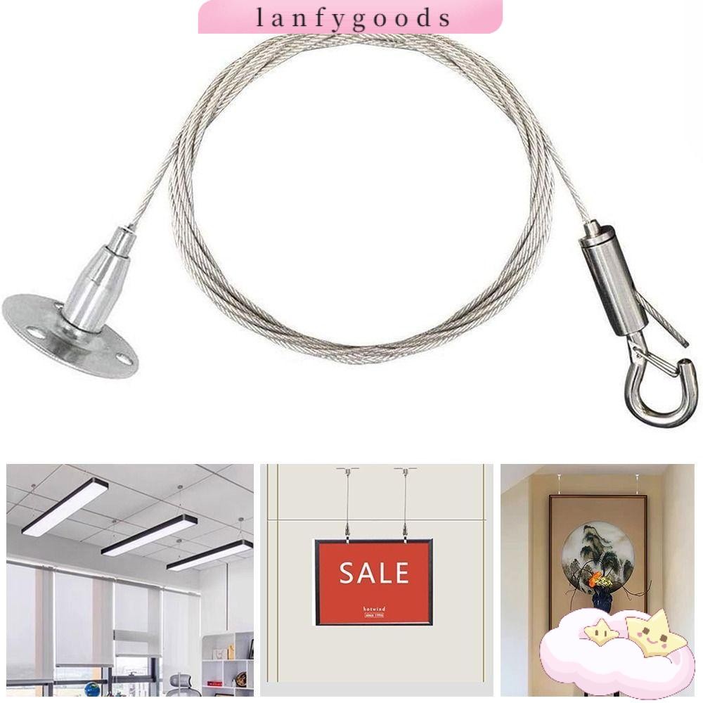 LANFYGOODS Wire Rope, Adjustable With Locking Suspension Lanyard ...