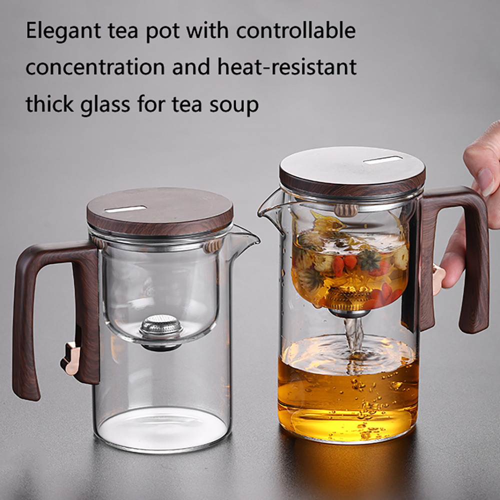 520ML/720ML Magnetic Glass Teapot with Removable Infuser elegant cup ...