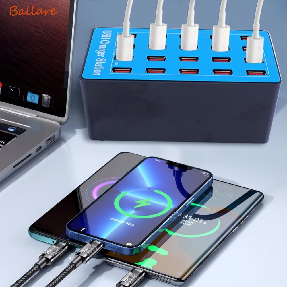 Caricatore USB, Stazione Di Ricarica USB Desktop Da 20 - Foto 6