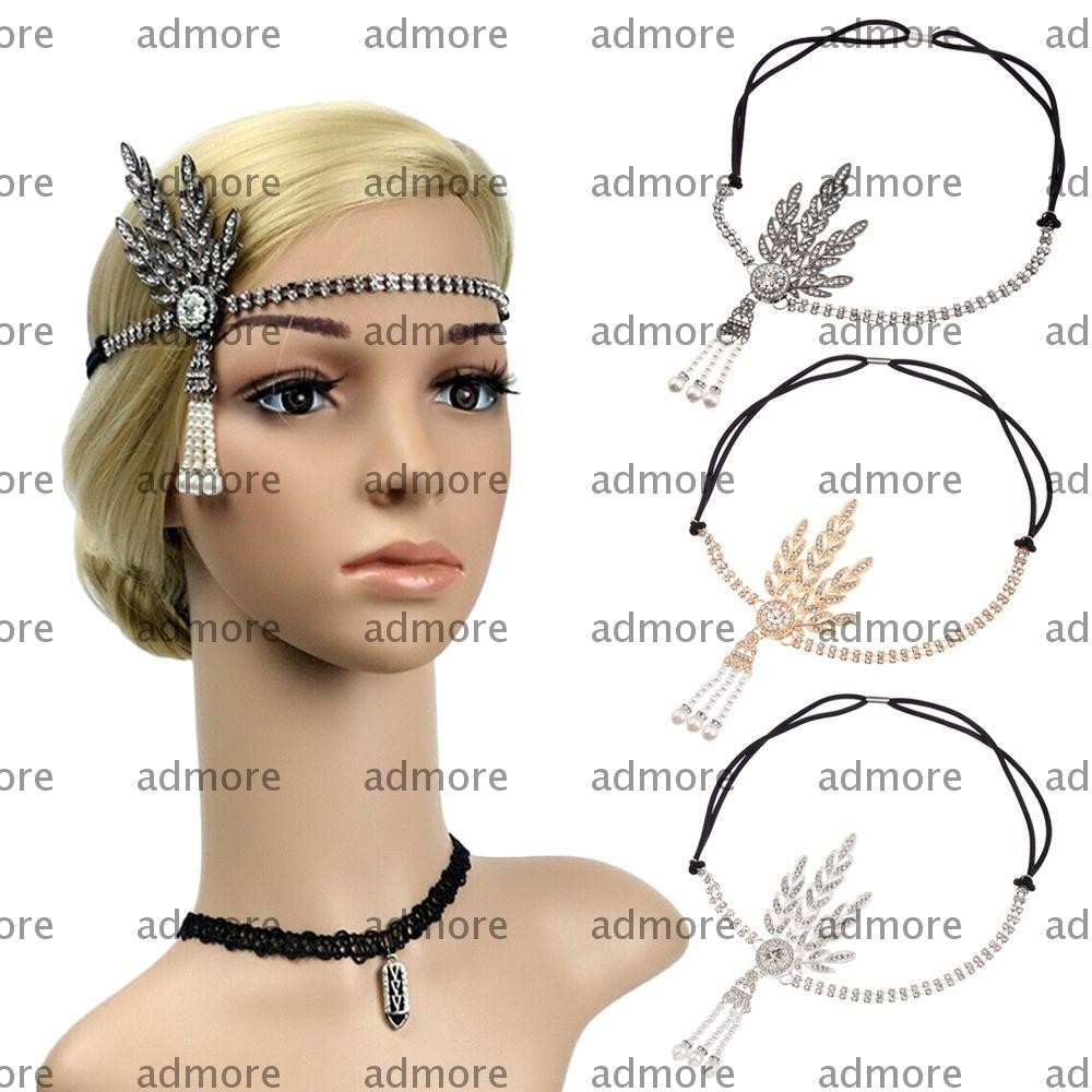 ADMORE ~Gatsby Flapper High Quality Elegant Diamond Headdress Dress ...