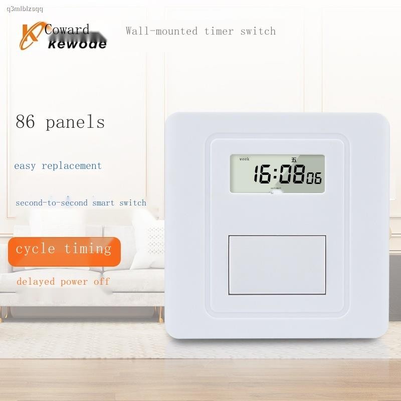 Wall timer switch Type 86 wall-mounted wiring delay cycle timer Wall ...