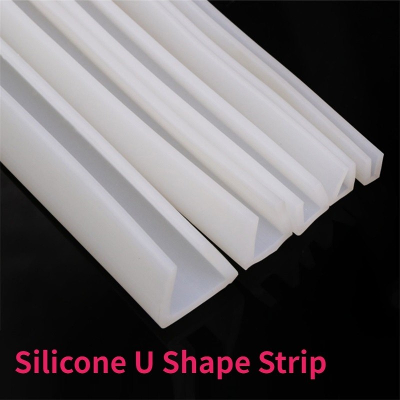 1Meter Silicone Rubber U Shape Seal Strip Solid Gasket Window Car Door