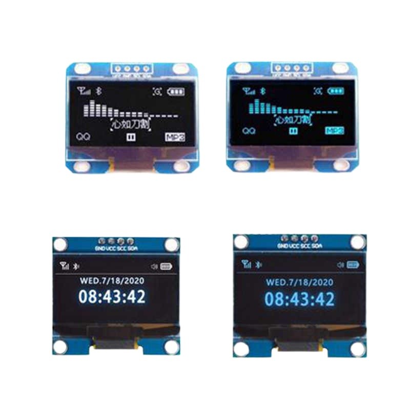 1.3 inch LCD screen blue white I2C IIC communication 12864 OLED display ...