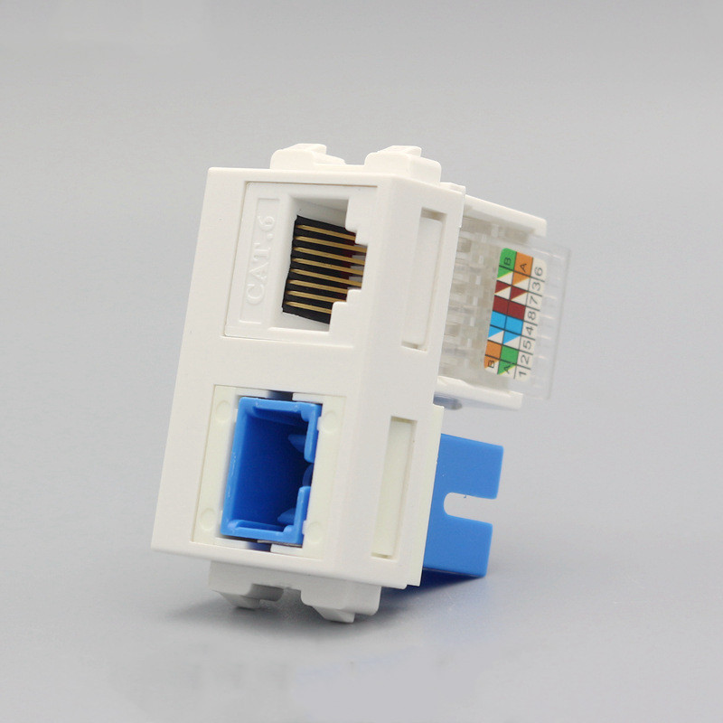 128 type free six types of network SC fiber optic socket module Gigabit ...