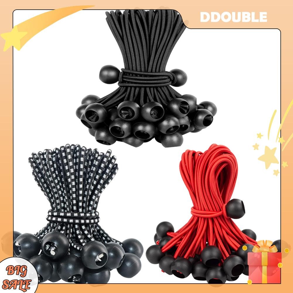 50Pcs Ball Bungee Cords with Elastic String Cargo Tie Down Cords for
