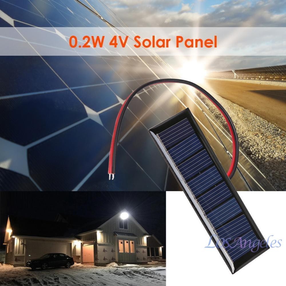 Mini Epoxy Solar Panel with 8 Solar Cells 75x25mm for DIY Solar ...