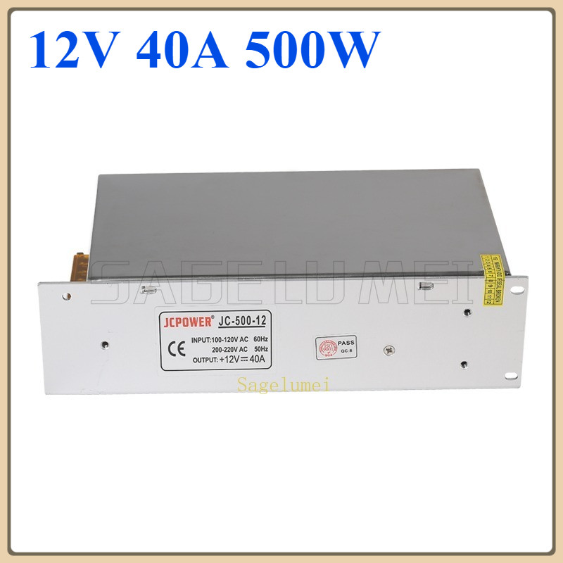 Higt Quality DC12V 500W 40A Switching Power Supply Driver Lighting