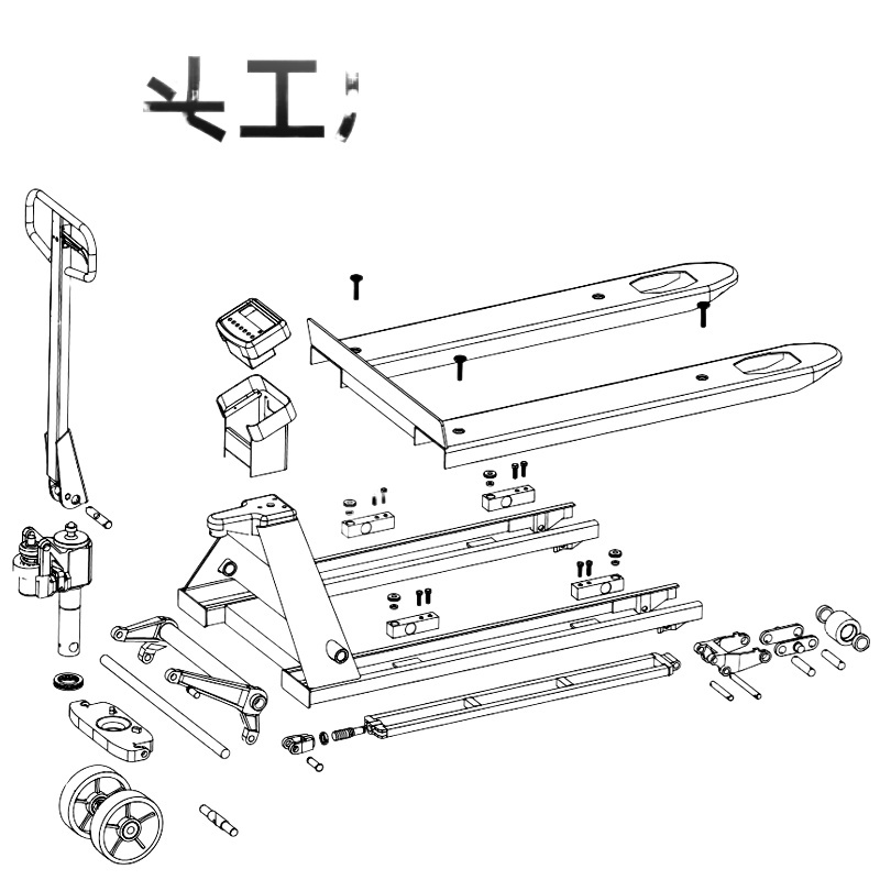 Rio tinto with truck weighing electronic balance manual forklift ...