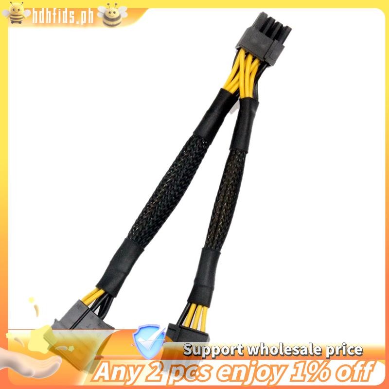 [In stock]Dual 4Pin IDE Molex to GPU Dual 8Pin(6+ 2)Pin Power Supply