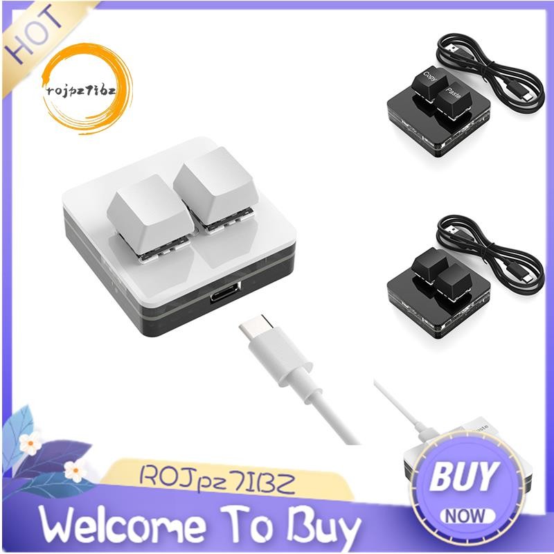 Custom Mini Keyboard 2 Key RGB Macro OSU Keypad Programmable Mechanical ...