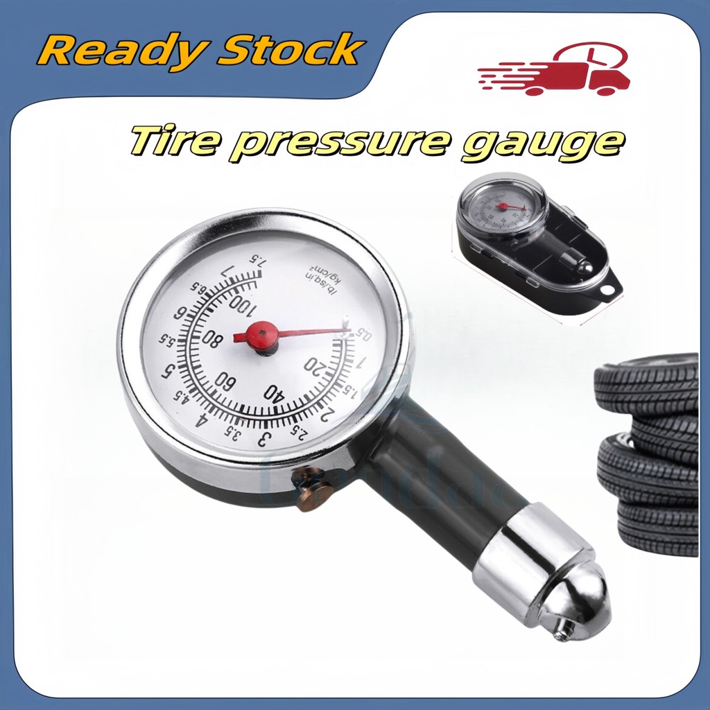 Portable Accurate Motor Car Tyre Tire Air Pressure Dial Meter Tester ...