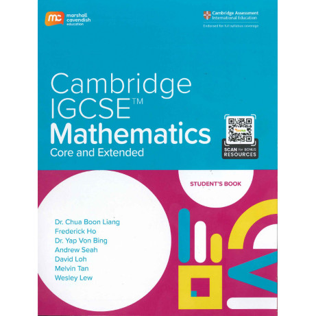 CAMBRIDGE IGCSE CORE AND EXTENDED MATHEMATICS STUDENT BOOK + EBOOK (2 ...