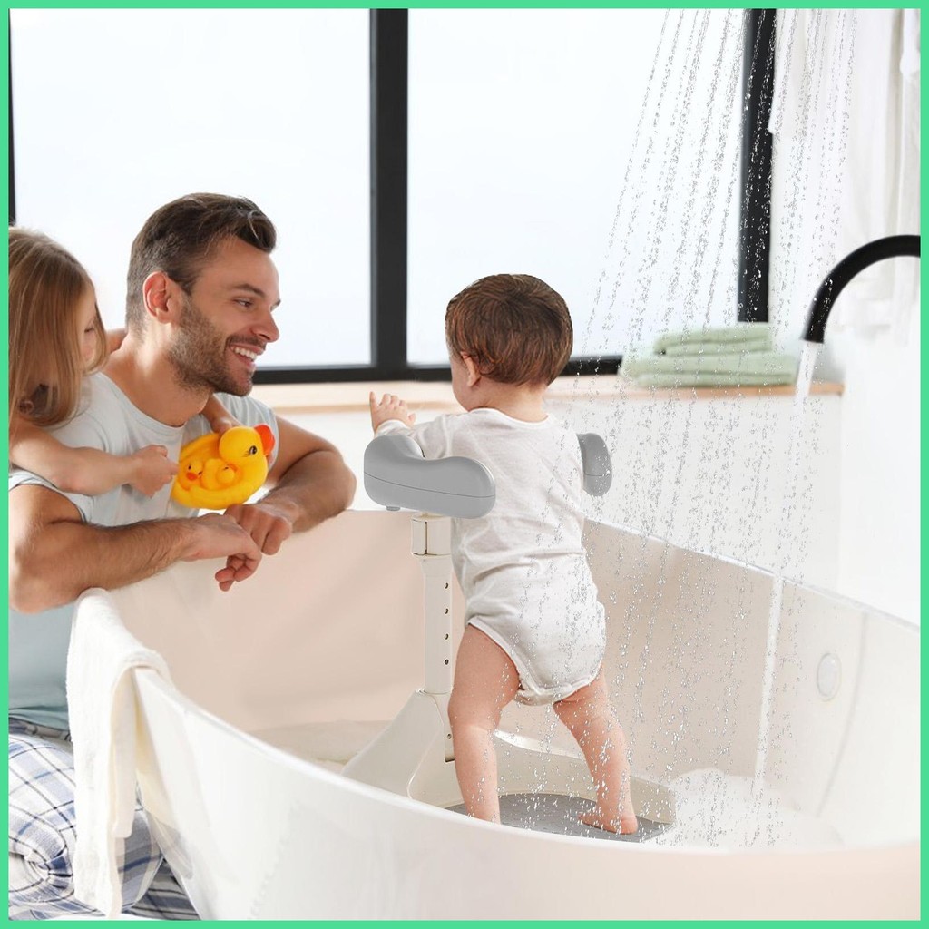 Adjustable Baby Shower Stand Bath Shower Standing Support Non-slip ...