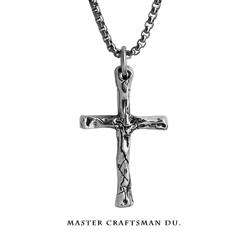 Sense of Design ins Sterling Silver Hip-Hop Style Cross Necklace ...