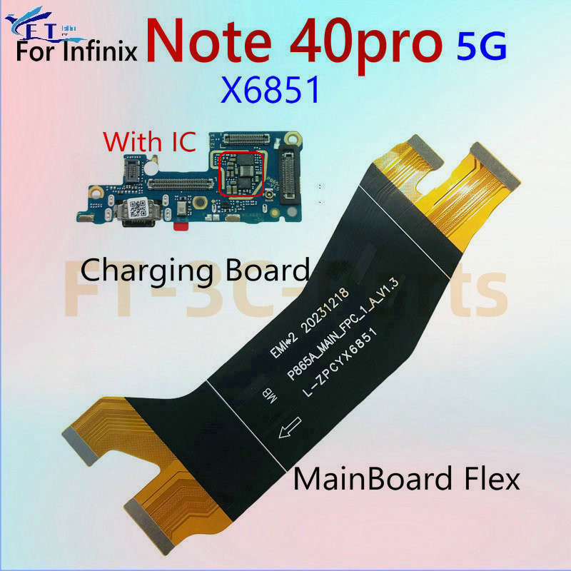 For Infinix Note 40 pro 5G X6851 USB Charging Dock Port Board Connector ...
