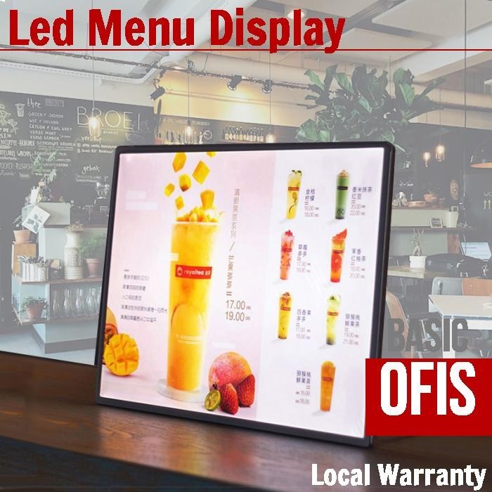 A3 A4 LED Light Menu Restaurant Display Board Stand Countertop Backlit ...