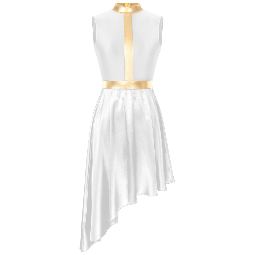 Women Sleeveless Modern Lyrical Dance Dress Church Choir Worship ...