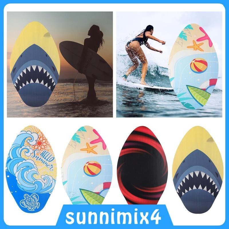 Tavola Da Surf Laminato Skimboard GoZone Tropic Blue - HPL Standard Per Scivolamento Sull'acqua Board Acque Basse - 6
