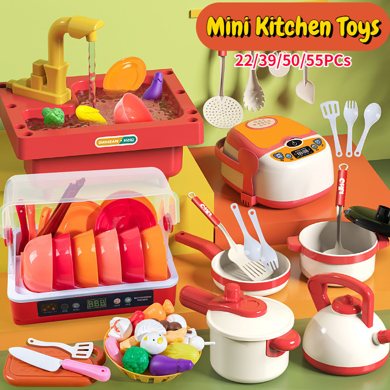 Kid Mini Kitchen Toys Educational Toys for Kids Playing House for Kids ...