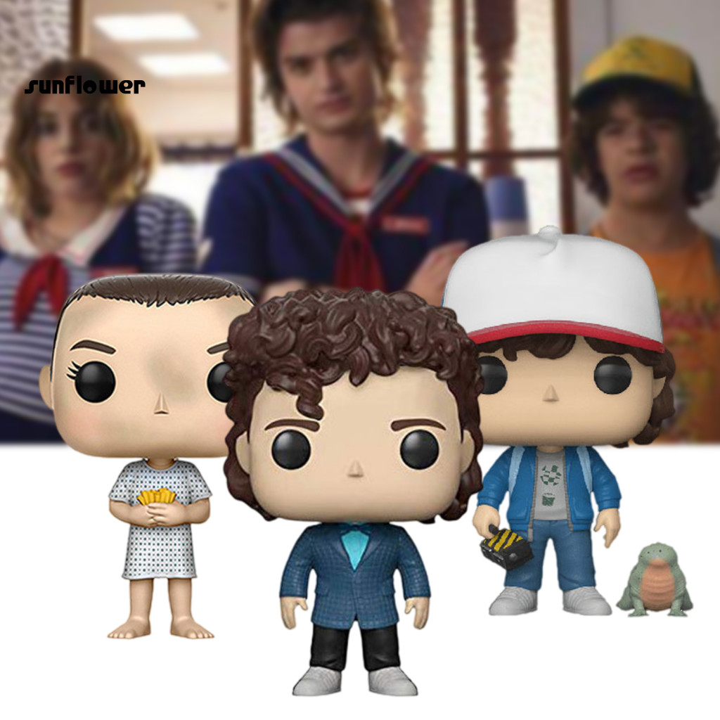 SU 10cm Stranger Things Figures Cute Cartoon PVC Miniature Figurine ...