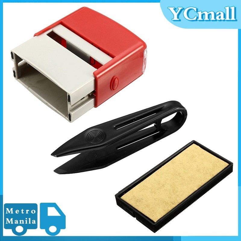 Rubber Stamp Kit Personalized Printed Self Lnking Stamp DIY Typeface ...