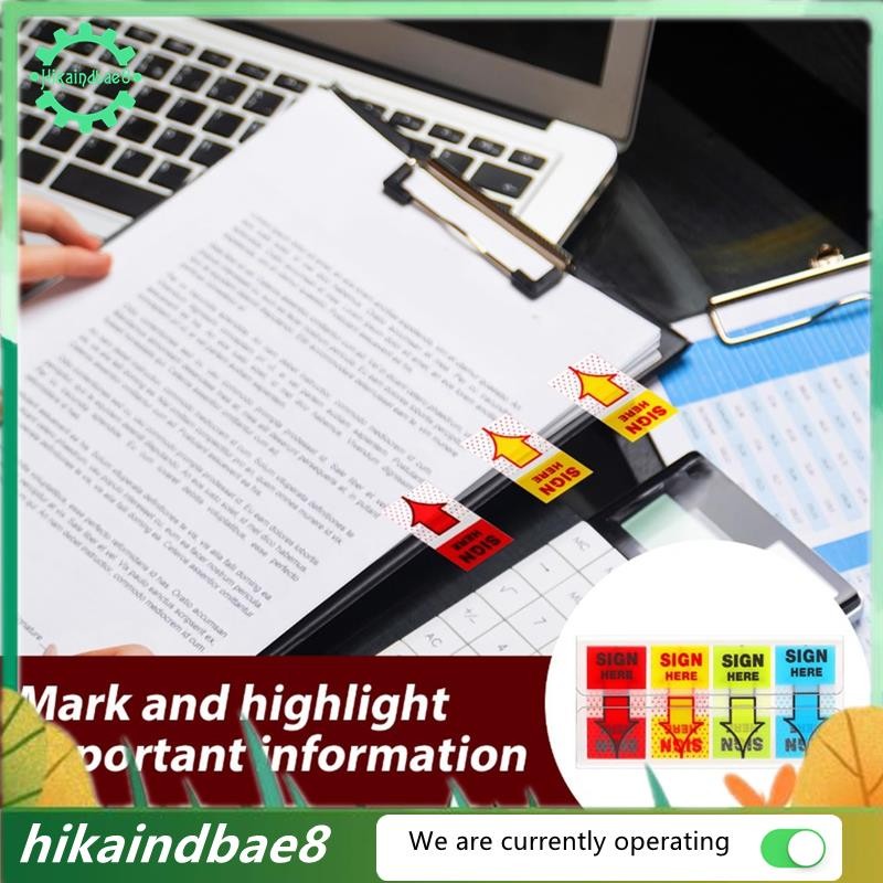 500pcs Sign Here Stickers,Labels Stickers Adhesive Sign Here Tabs Sign Post Here Flags For Home Office School (4 Colors) I.642825948