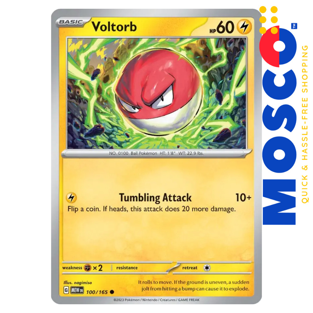 Voltorb - 100/165 Common Pokemon 151 | Pokemon TCG | Shopee Philippines