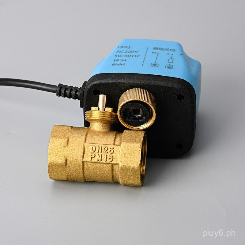 Electric Ball Valve TwoWay Valve Two LinesAC220V Normally Open and