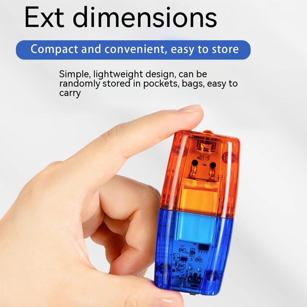 Red&Blue LED Shoulder Warning Light Police Shoulder Clip Light ...