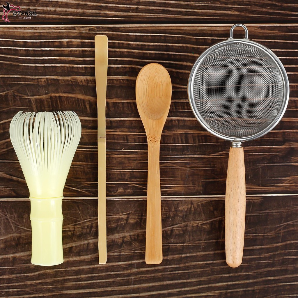4Pcs Japanese Matcha Tea Set for Beginners Matcha Making Starter Kit ...