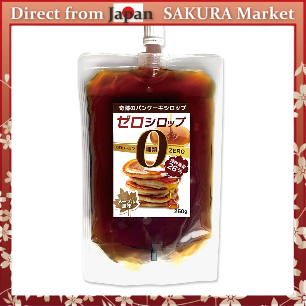 【Direct from Japan】Zero Sugar Syrup 250g Maple Syrup Flavor Pancake