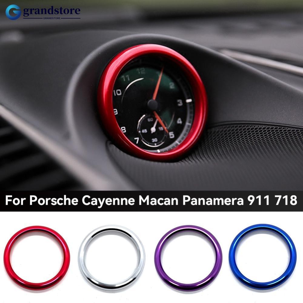 GRANDSTORE Aluminium Alloy Car Clock Decoration Ring Stopwatch Sticker ...