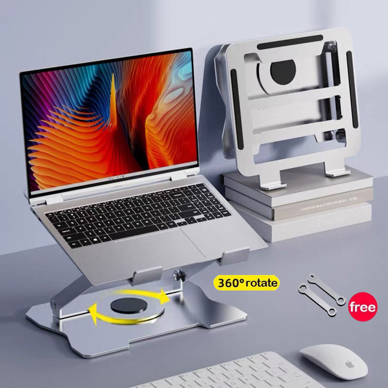 360° Rotating Laptop Stand Foldable Laptop Stand Height Adjustable ...