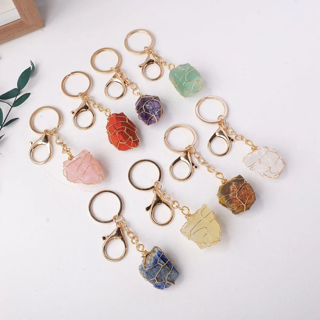 Gold Winding Natural Crystal Ore Amethyst Green Aventurine Handmade ...