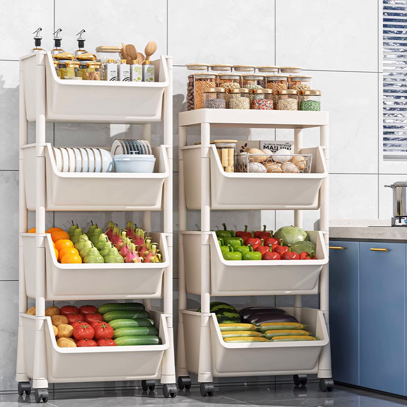 Lumineon Organizer Rack Trolley Cart Bookshelf Home Kitchen Storage ...