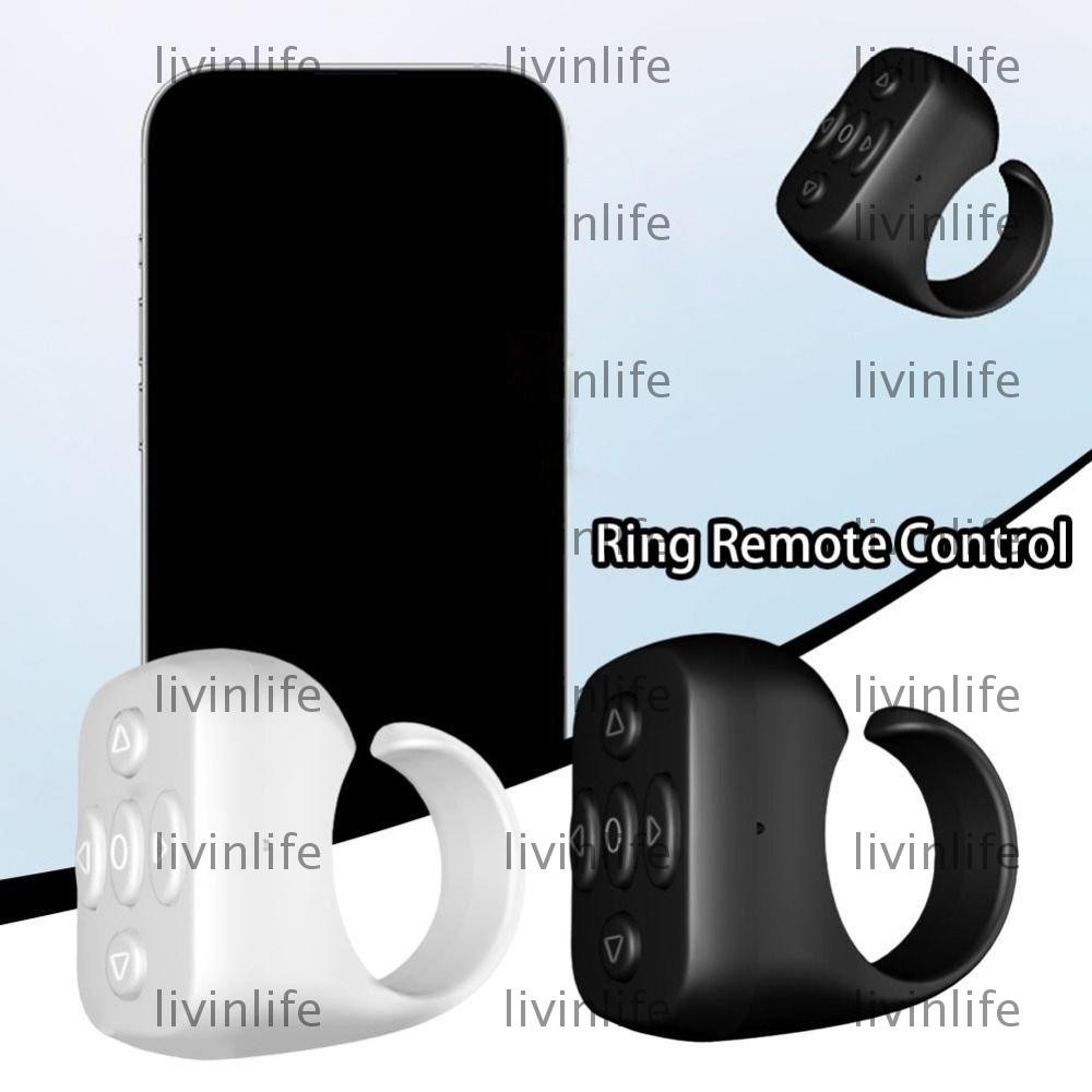 LIVINLIFE Ring Remote Control, Rechargeable Multi-function Wireless ...